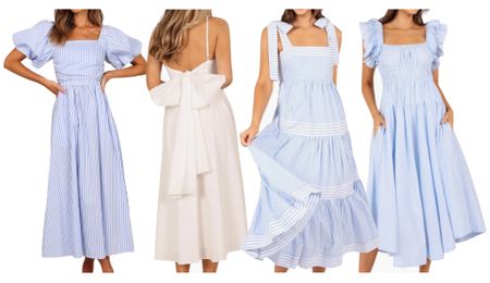 Blue and white dresses under $100 💙 

#LTKfindsunder100 #LTKparties #LTKstyletip