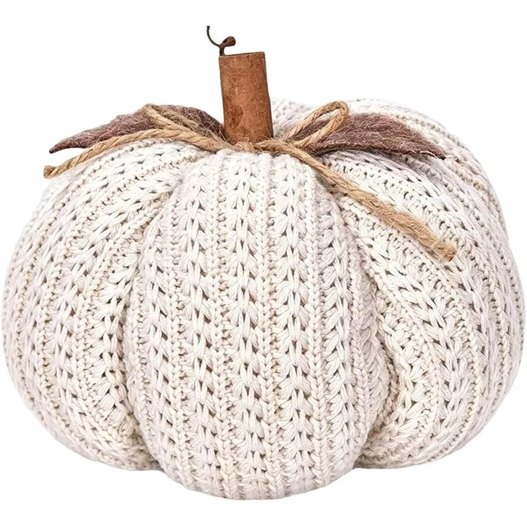 Knitted Pumpkin Decor, Fall Harvest Crochet Pumpkins, Cute Knit Pumpkin Ornaments for Halloween T... | Walmart (US)