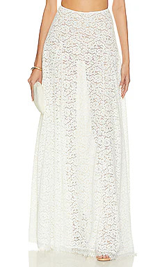 Lovers and Friends Emilia Skirt in White Lace from Revolve.com | Revolve Clothing (Global)