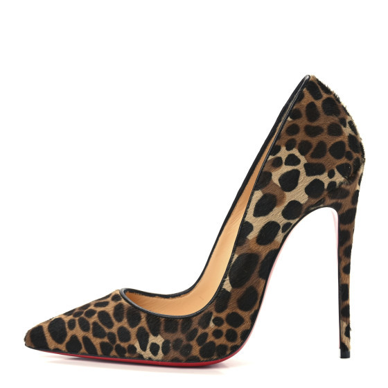 CHRISTIAN LOUBOUTIN Jaguar Pony Hair So Kate 120 Pumps 37 Brown | FASHIONPHILE (US)