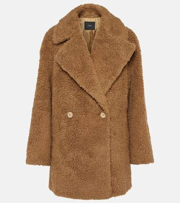 Camel and silk coat | Mytheresa (US/CA)
