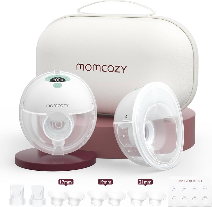 Momcozy M5 Hands-Free Wearable Breast Pump, Double-Sealed Flange for Baby-Like Comfort, 3 Modes &... | Amazon (US)