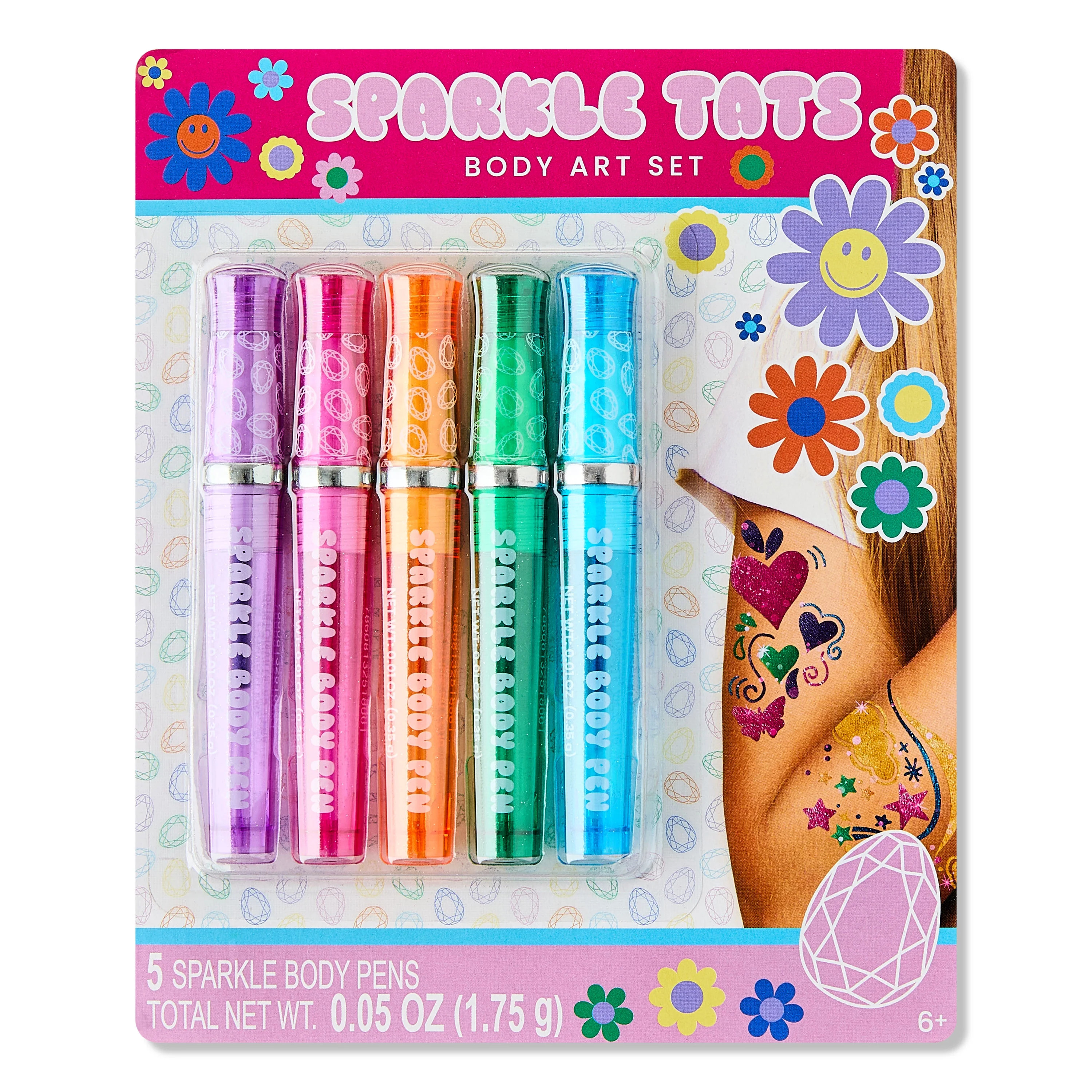Sparkle Tattoo Pen Set Party Favor, Multicolor, Easter by Way To Celebrate | Walmart (US)