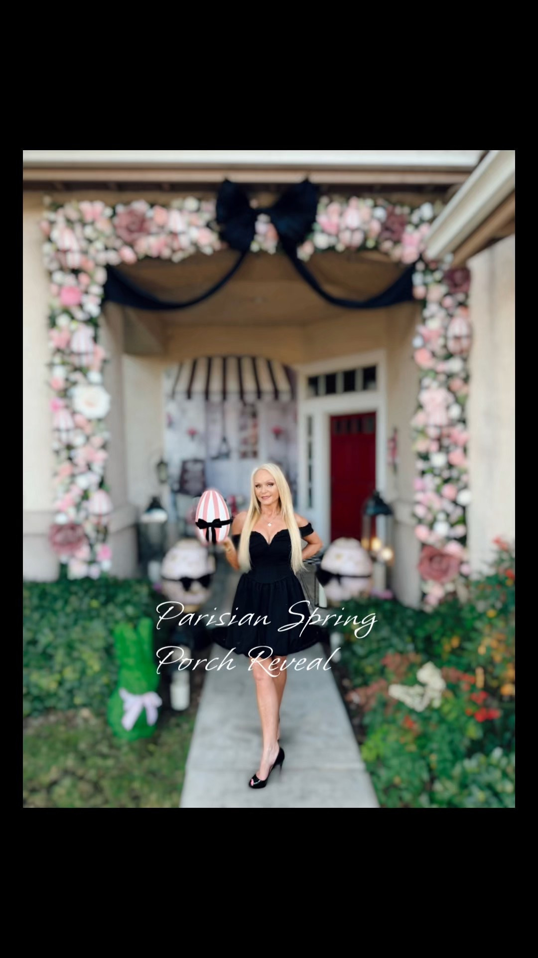 The porch transformation you HAVE to see! Parisian Spring has officially arrived. 🌸🎀 

From valentines to Parisian spring this porch is a statement piece I easily transitioned into two holiday styles! 

French styled, Emily in Paris, spring, spring decor, Easter decor, home decor, home, seasonal decor, storytime

#LTKstorytime #LTKHome #LTKSeasonal