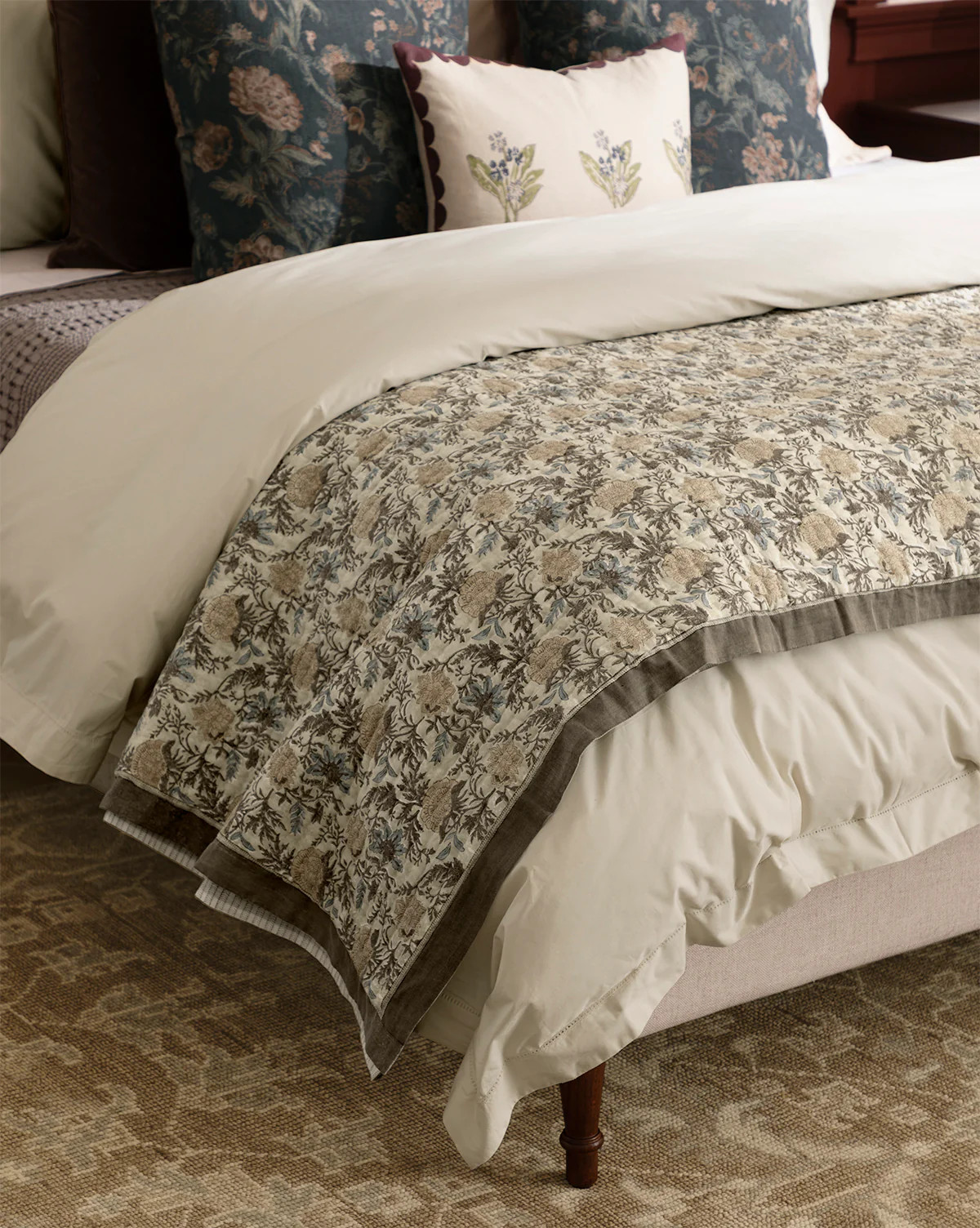 Audrey Tan Block Print Quilt | McGee & Co. (US)