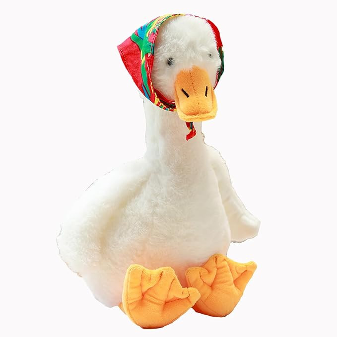 CHELEI2019 13.8" Goose Plush Funny White Goose Stuffed Animal Toy Cute Doll Kids Gift (Turban) | Amazon (US)