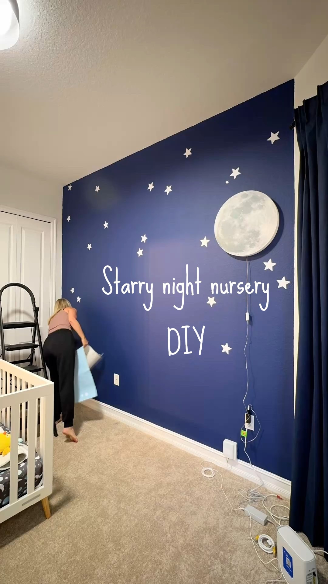 One of the simpler DIY’s I have done in a long time. These vinyl wall decals made a simple job out of turning this nursery wall into. starry night complete with the most adorable moon lamp. I LOVE how this turned out. I even customized the pattern in the stars to form a little “g” dipper and make it something extra special 

#LTKKids #LTKHome #LTKStyleTip