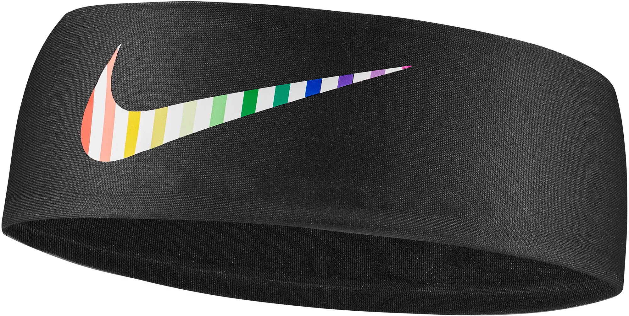 Nike Dri-FIT Rainbow Ladder Fury 2.0 Headband, Women's, Black | Dick's Sporting Goods