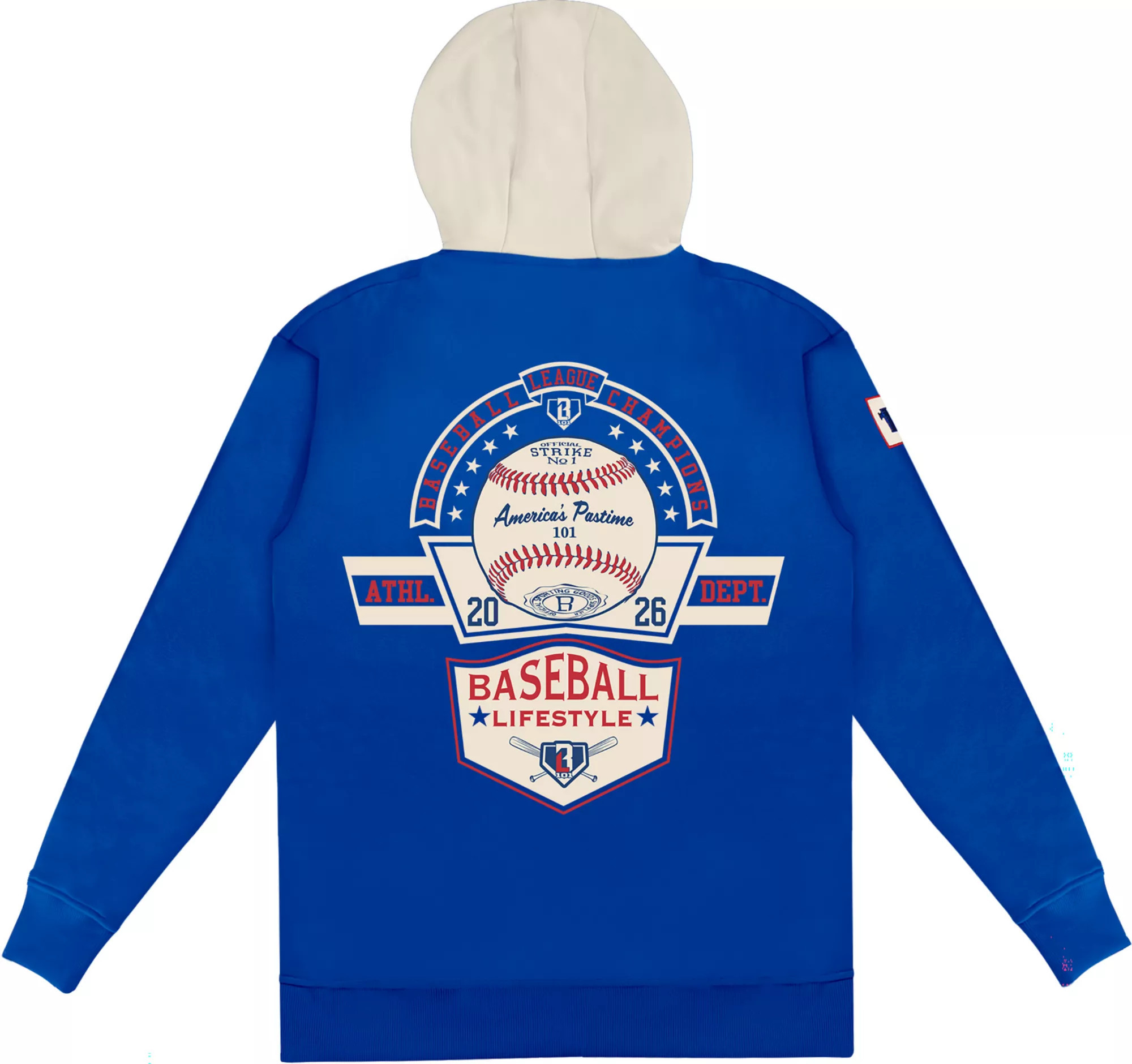 Baseball Lifestyle 101 Men's Baseball Champions Hoodie, Medium, Navy | DICK'S Sporting Goods