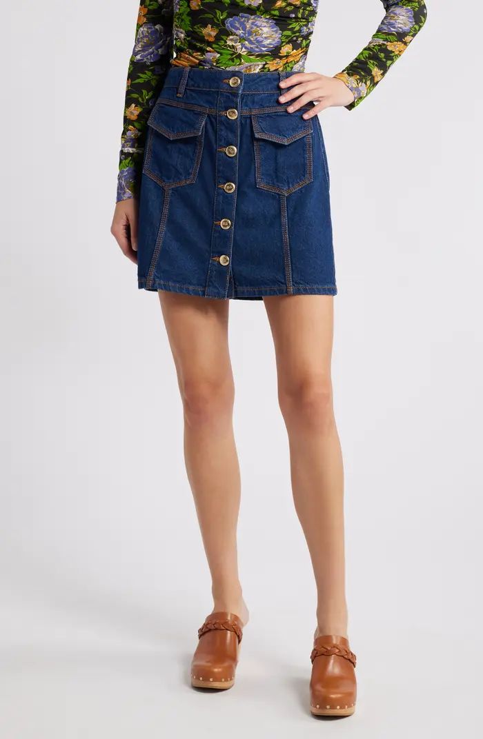 FARM Rio High Waist Denim Skirt | Nordstrom | Nordstrom