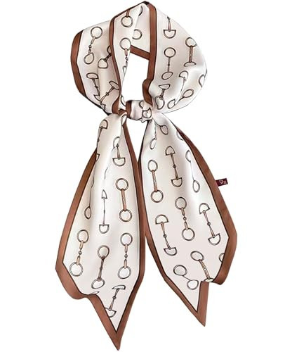 kcctoo 59” Long Silk Like Head Scarf Women's Fashion Square Neck Satin Scarfs for Bag Hair Scarves Gift 59 * 5.9” | Amazon (US)