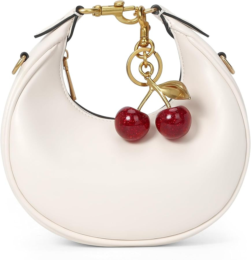 JQWSVE Small Top Handle Bags for Women Mini Purses Cute Ladies Handbags Crescent Mini Crossbody B... | Amazon (US)