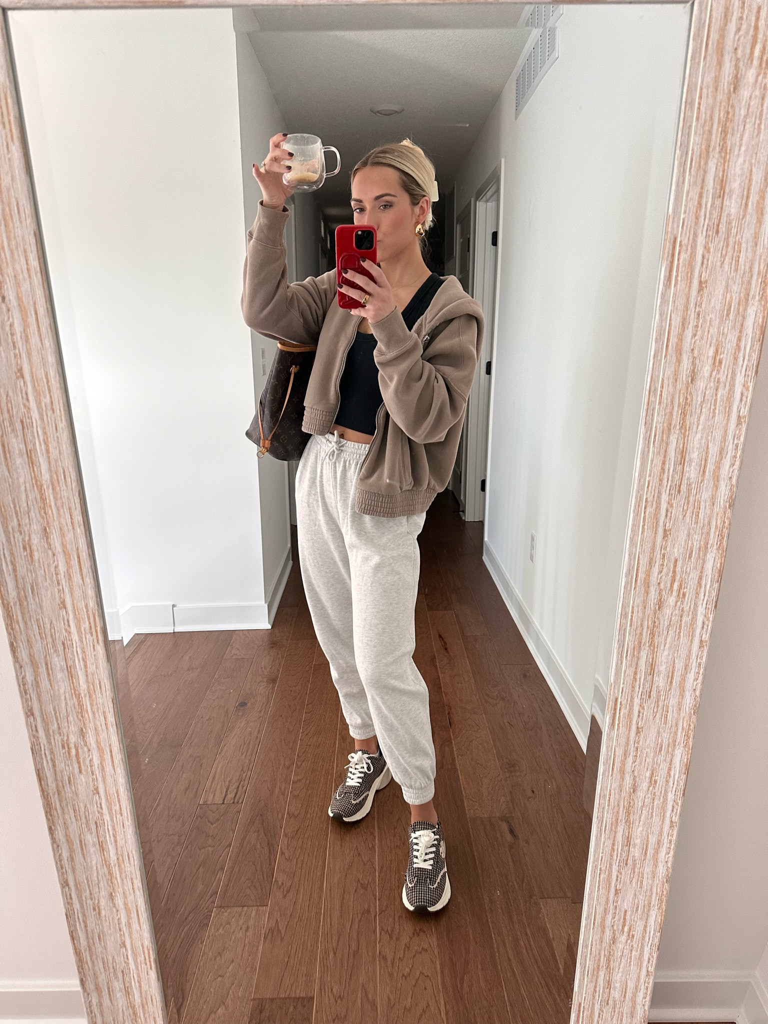 EASY RUN ERRANDS FIT!!

Jacket - Abercrombie true to size, but I sized up to medium. 
Joggers - H&M true to size 
Sneakers - originally purchased awhile ago. Other styles linked 🤍
Tank - true to size. I wear this tank WEEEKLY! Worth getting in multiple colors. 

And these earrings…. I wear with everything!

#LTKGiftGuide #LTKCyberWeek #LTKFindsUnder100