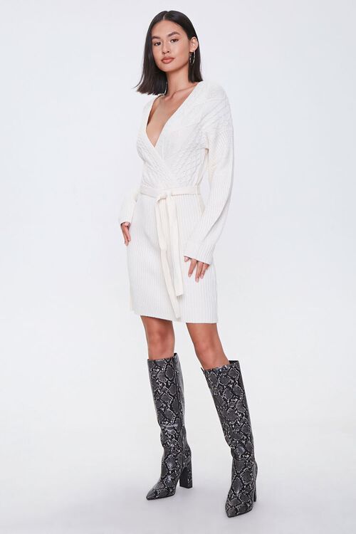 Cable Knit Wrap Dress | Forever 21 (US)
