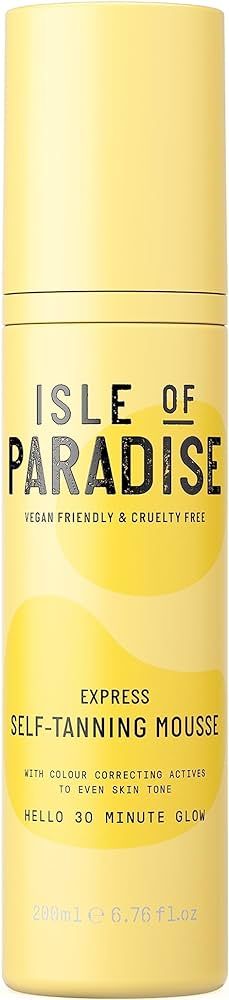 Isle of Paradise Express Self Tanning Mousse - 30 Min Fast Developing Self Tanner - Color Correct... | Amazon (US)