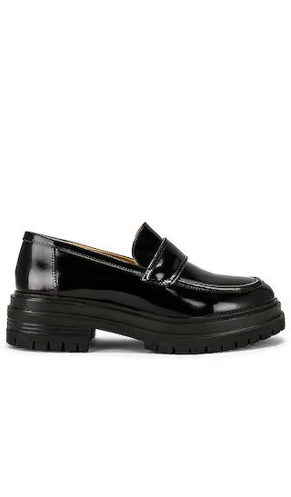 Wiz Loafer in Black Hi Shine | Revolve Clothing (Global)