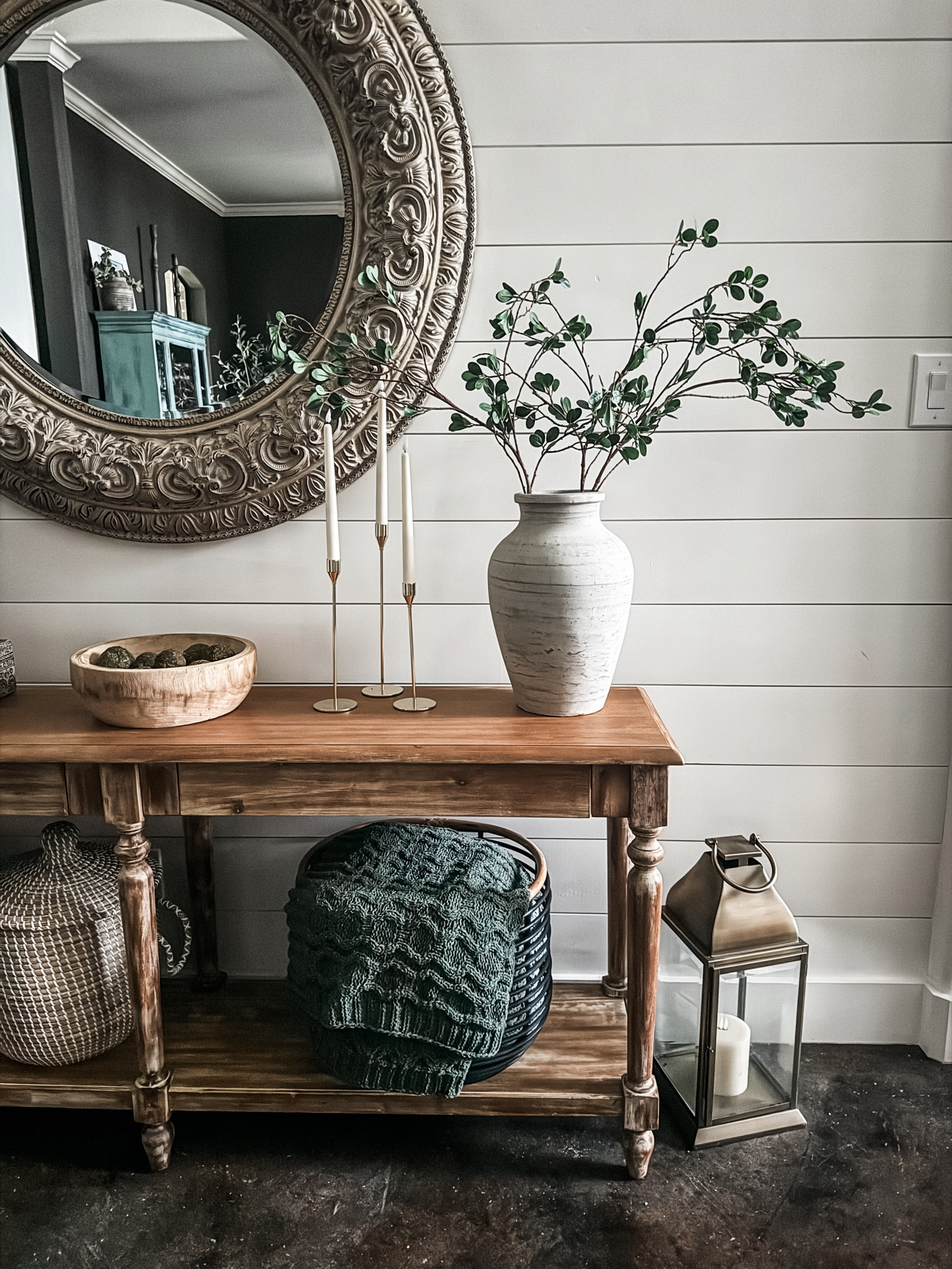 Amazon greenery find! Comes in pack of 3. I used one pack for this large vase. 

Entry table is on sale as well! 

#LTKStyleTip #LTKHome #LTKFindsUnder50