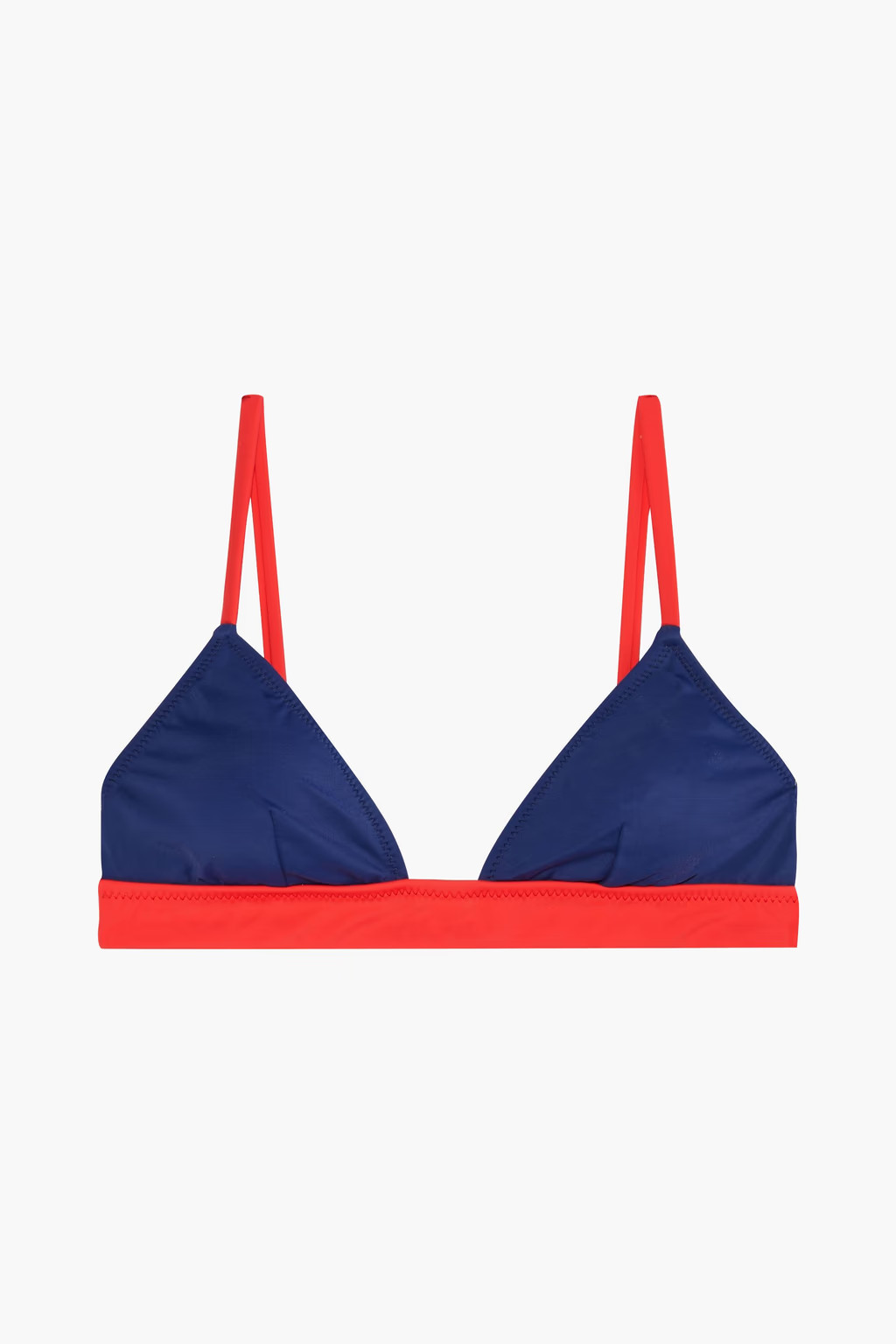 The Morgan two-tone triangle bikini top | The Outnet (US and CA)