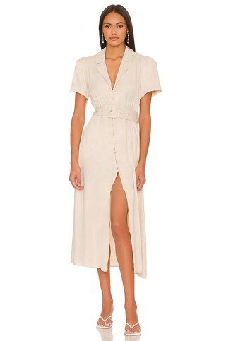 WeWoreWhat Camp Collar Shirt Dress in Creme Brulee from Revolve.com | Revolve Clothing (Global)