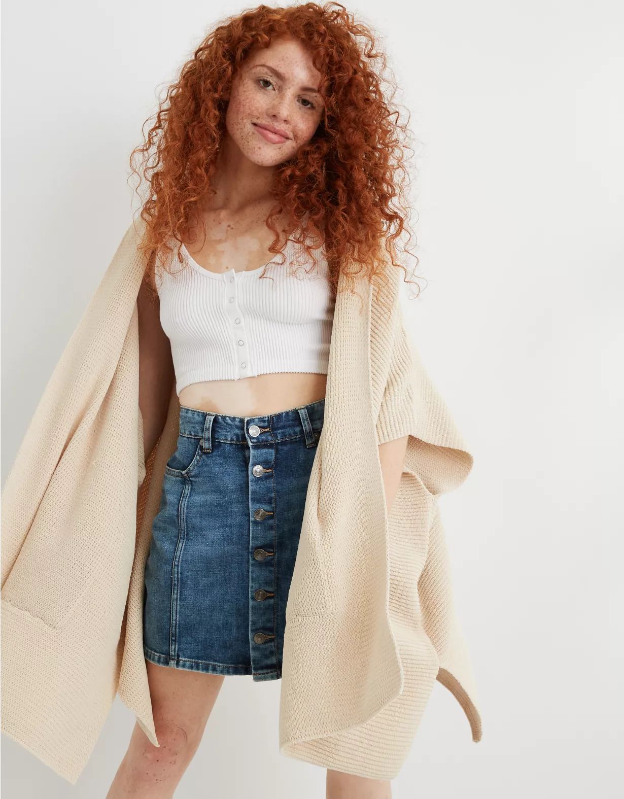 Aerie Hooded Sweater Poncho | American Eagle Outfitters (US & CA)