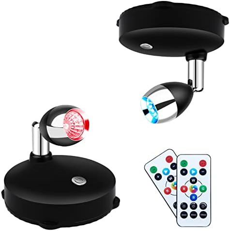 LEASTYLE Spotlight Battery Operated Spot Light Up Lights Indoor Mini Accent Lights Dimmable Art L... | Amazon (US)