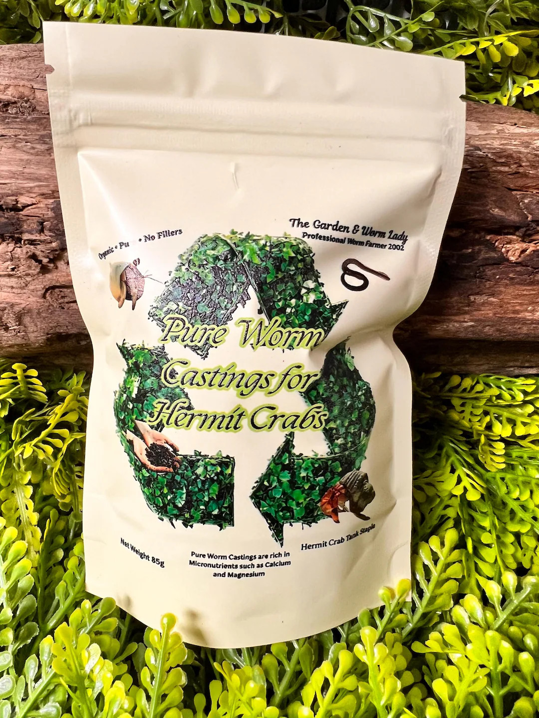 Worm Castings for Hermit Crab Essential Food, Has All the Vitamins and Minerals for Successful Mo... | Etsy (US)