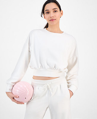 Women's Butter Fleece Cropped Sweatshirt, Macy's Exclusive | Macy's