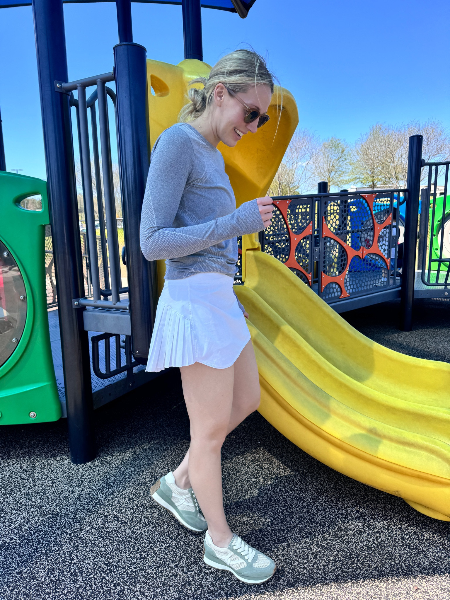 Sneakers run true to size but a little narrow which are perfect for me! Couldn’t love these more. Skort is Amazon and runs true to size. I’m in the small 

#LTKshoecrush #LTKfindsunder50