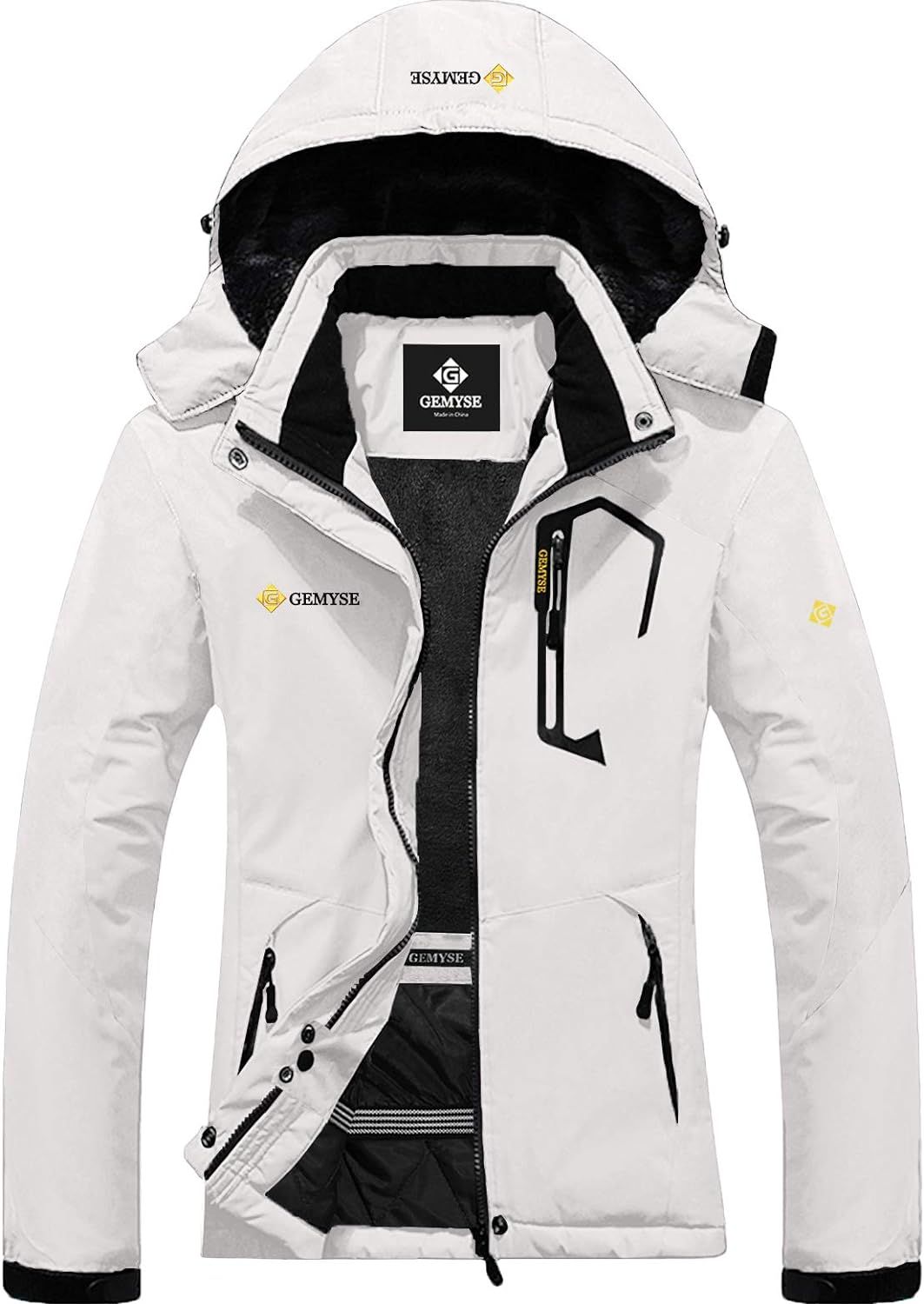 GEMYSE Women's Mountain Waterproof Ski Snow Jacket Winter Windproof Rain Jacket | Amazon (US)