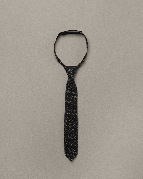 skinny tie | dark floral | Noralee