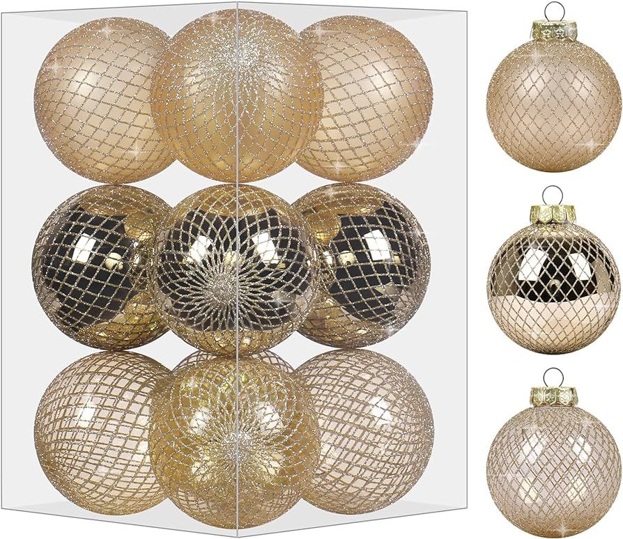 CHRISTMAS ORNAMENTS: Our Christmas ball decorations are composed of three different styles, namel... | Amazon (US)