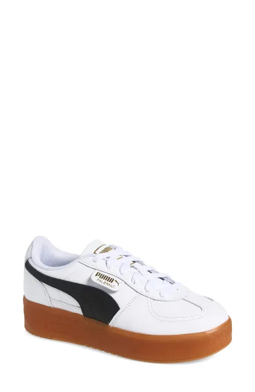 PUMA Palermo Elevata Platform Sneaker in Puma White-Gum at Nordstrom, Size 7 | Nordstrom