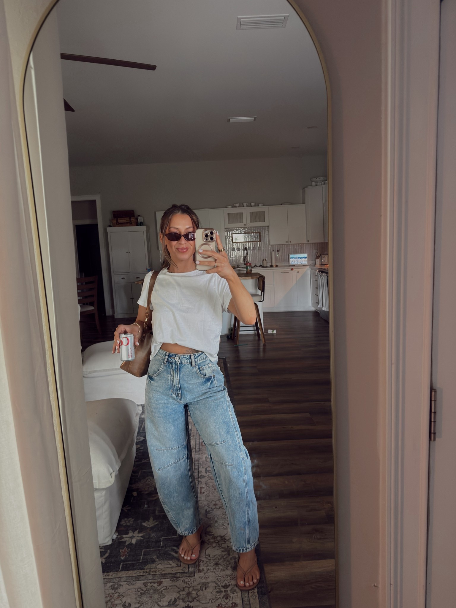 Favorite Amazon jeans and Walmart tee combo! 

#LTKgrwm #LTKootd #LTKmomlife