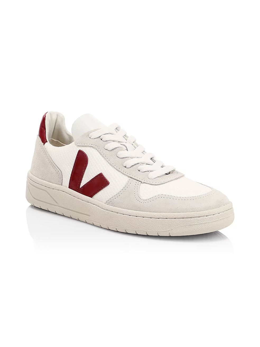 Women's V-10 Contrast Logo Recycled Mesh Low-Top Sneakers | Saks Fifth Avenue