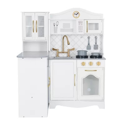 Teamson Kids Little Chef Retro Play Kitchen Set with Effects | Wayfair North America