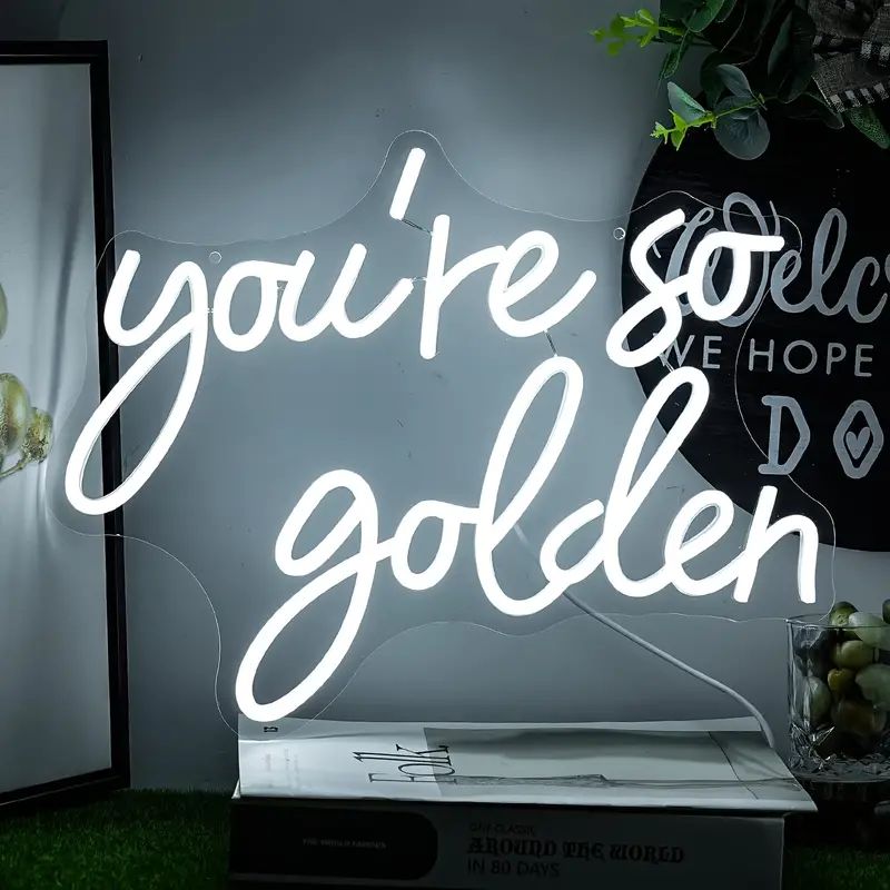 1pc You Are So Golden Neon LED Sign, USB Powered Adjustable Brightness Neon Sign For Bar, Shop, S... | Temu Affiliate Program