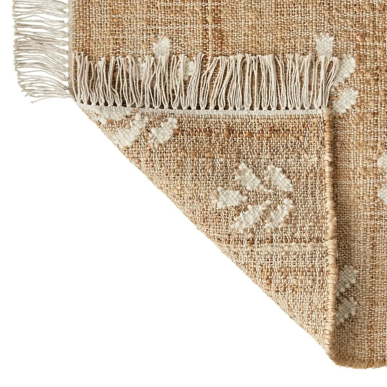 Better Homes & Gardens Floral Jute 2' x 3' Accent Rug by Dave & Jenny Marrs | Walmart (US)