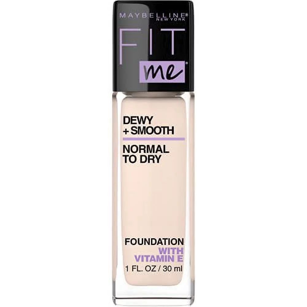 Maybelline Fit Me Dewy + Smooth Foundation Makeup, Fair Porcelain, 1 Count - Walmart.com | Walmart (US)