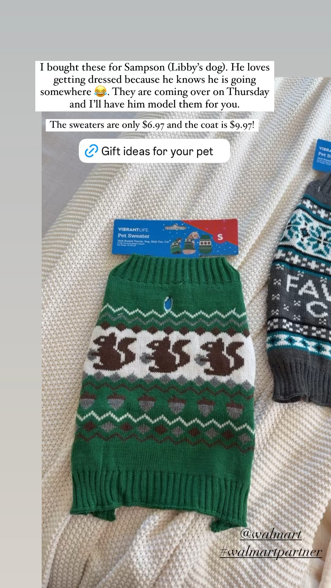 Gift ideas for your pets! All amazing prices! @walmart #walmartpartner

#LTKGiftGuide #LTKHoliday #LTKFamily