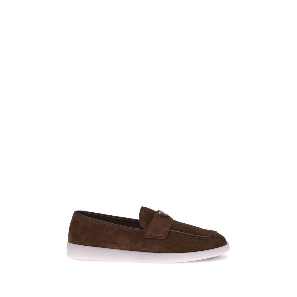 Prada Calf Leather Loafer — Brown - EU39/US6 | Italist Inc.