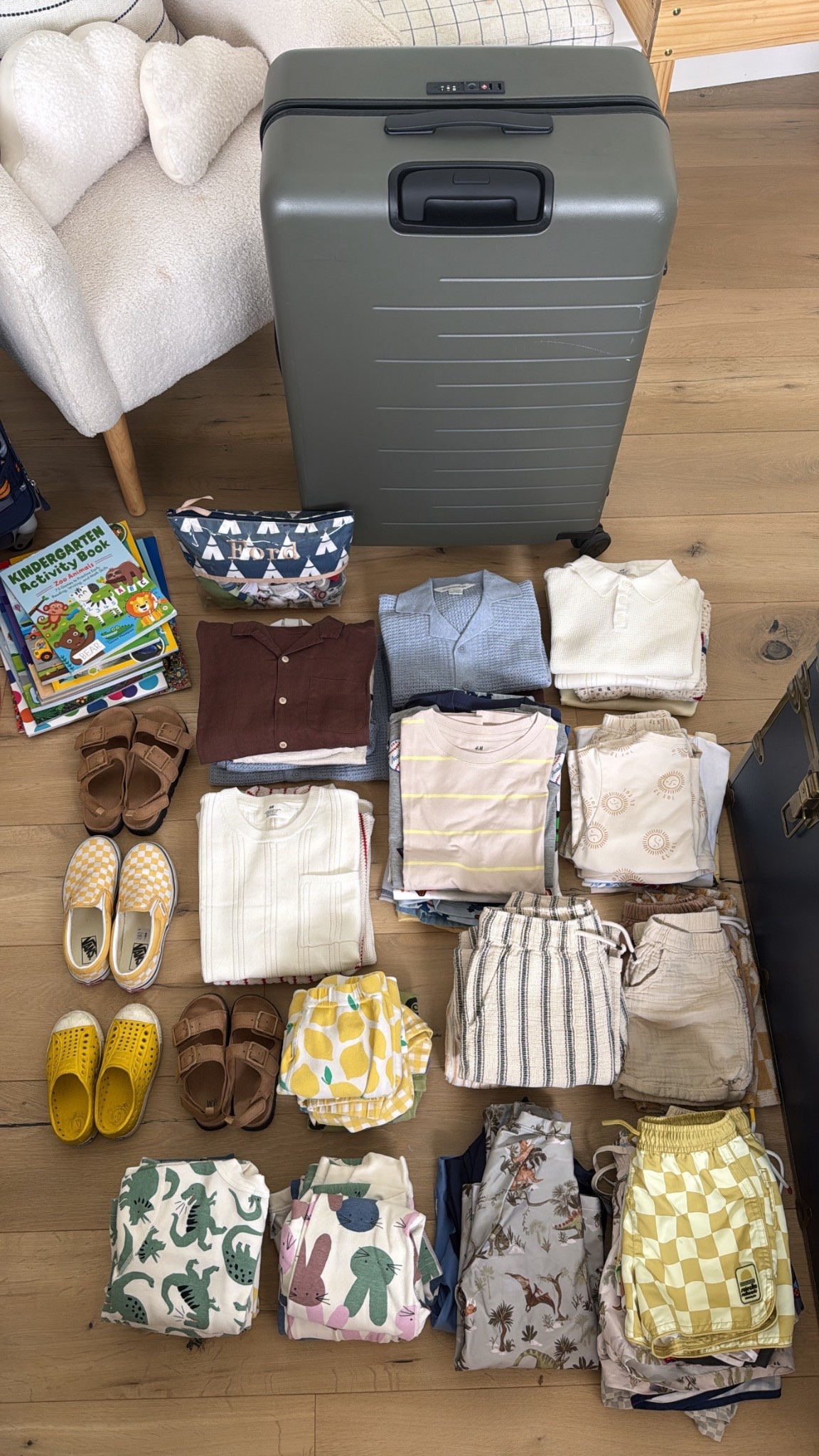 Boys new spring break cloths for vacation☀️☀️ love our new big roller bag from quince! 

Kids
Resort wear 

#LTKKids #LTKTravel