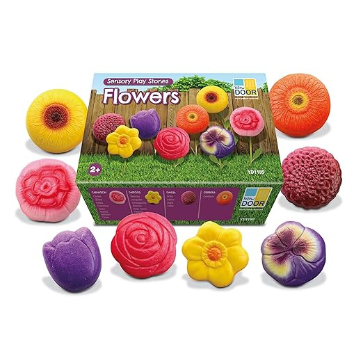 Yellow Door Sensory Play Stones – Flowers, Set of 8 | Amazon (US)