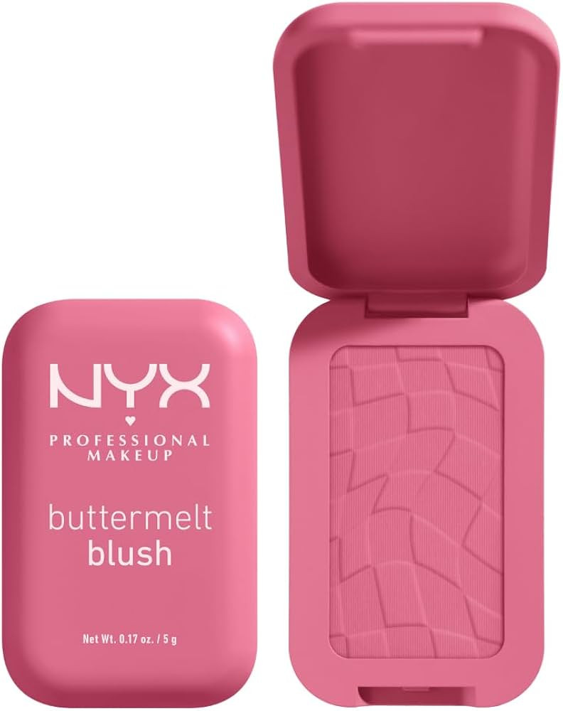 NYX PROFESSIONAL MAKEUP Buttermelt Powder Blush, Fade and Transfer-Resistant Blush, Up to 12HR Ma... | Amazon (US)