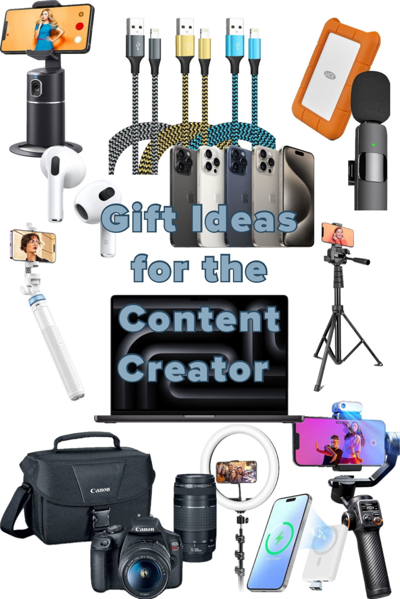 Gift ideas for the content creator, influencer, photographer, YouTuber and social media manager! Electronics and gadgets you can’t live without!

#LTKsalealert #LTKCyberWeek #LTKGiftGuide