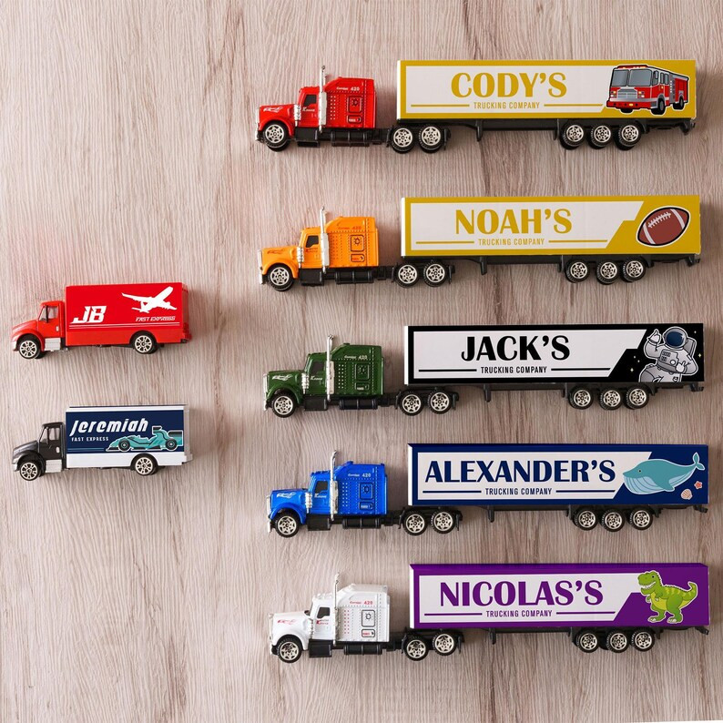 Personalized Toy Truck, Baby Boy Gift, Baby Christmas Gift, Custom Toy Truck, Toy Truck With Name... | Etsy (US)