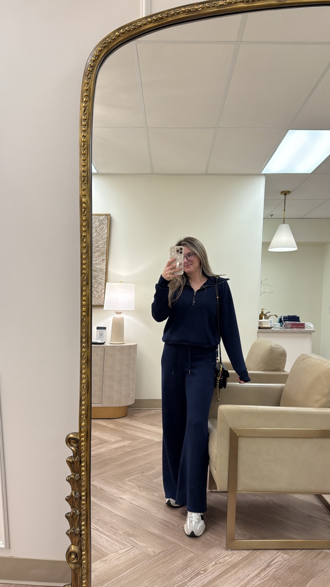 Spanx air essentials navy set annadanixspanx for 10% off! 

#LTKPetite #LTKSeasonal #LTKFindsUnder100