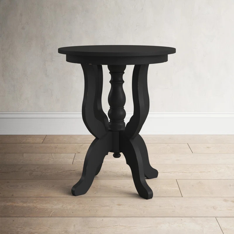 Kilbourne 28'' Tall Solid Wood Pedestal End Table | Wayfair North America