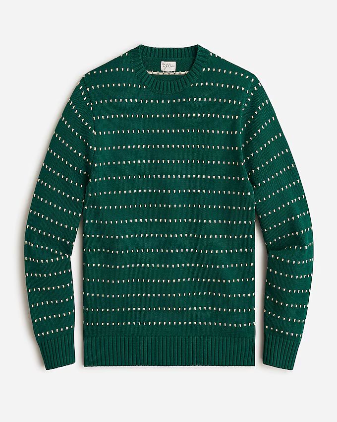 Heritage cotton sweater in bird's-eye stitch | J.Crew US