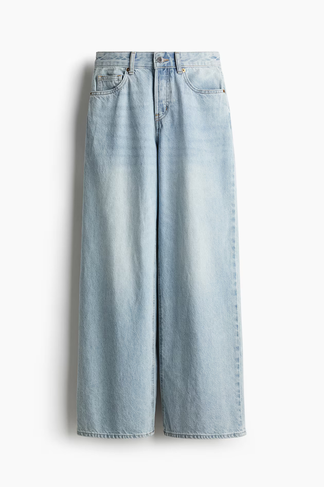 Vaquero amplio - Azul denim claro - MUJER | H&M ES | H&M (FR, IT, ES, PT, BE)