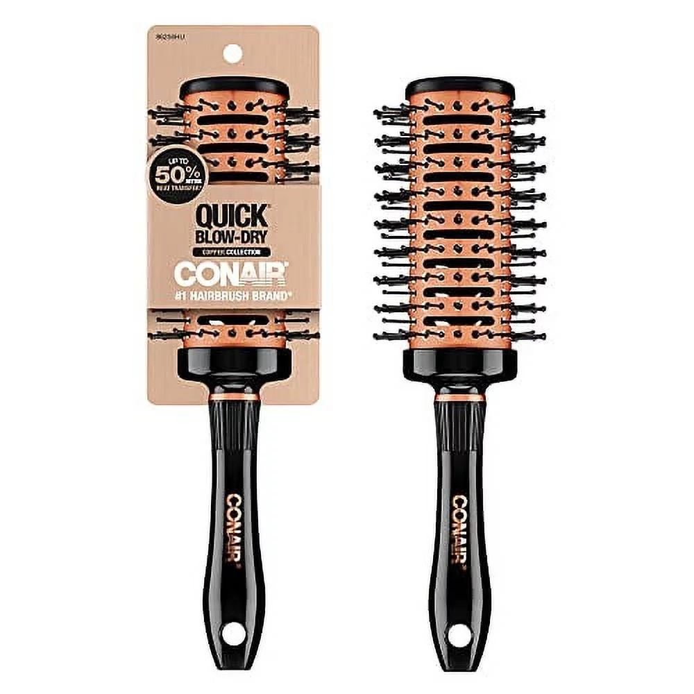 Conair Quick Blow-Dry Copper Collection, Vented Round Brush, Hair Brush, 1 count | Walmart (US)